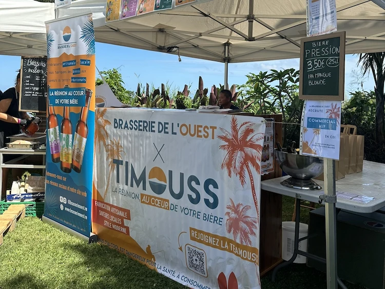 Stand de TIMOUSS, la brasserie de l'ouest à La Réunion